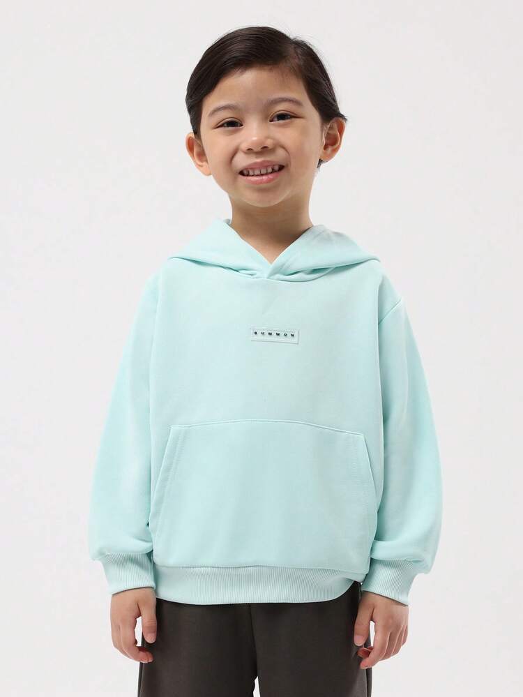 Mint Green Pullover Hoodie With Centre Pocket