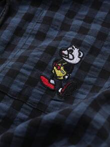 Dazy Kids Young Girls Plaid Short Sleeve Pants Pajamas, Spring/Summer