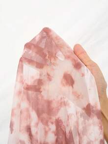 Aalyst Women Tie-Dye Mesh Casual T-Shirt, Autumn Fall Cloth For Women - Multicolor - View 8