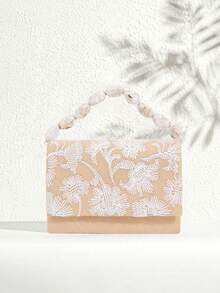 SHECARRY Túi xách tay nữ thời trang đa năng tiện dụng - Màu Khaki - Xem 1