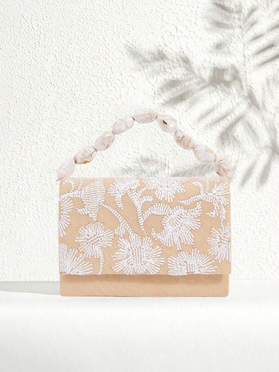 SHECARRY Túi xách tay nữ thời trang đa năng tiện dụng - Màu Khaki - Xem 1