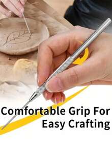 2/3/4/5Pcs Feather Wire Texture Pottery Tools Polymer Clay Modeling &Multifunctional Nail Art Seven-Needle Wire Brush Tool DIY Ceramic Brush Pottery Tools ,Nail Designs