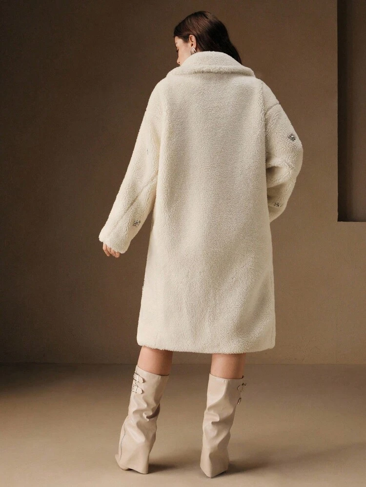 Plus Size Women's Outdoor Warm Long Sleeve Casual Faux Fur Coats, Autumn/Winter