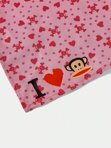 Paul Frank X ROMWE 1pc Heart & Cartoon Pattern Elastic Headband Hair Accessory - Multicolor - View 4
