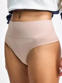 LOUNGEISTA Bộ 3 quần lót nữ cạp cao liền mạch, màu trung tính - Nhiều màu - Xem 8