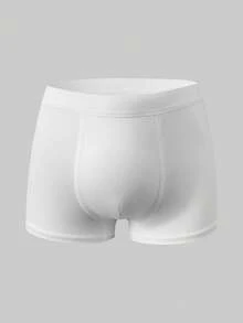 10条装男童纯白色基本款休闲简约棉质柔软舒适三角裤内裤 - 白色 - 查看 4