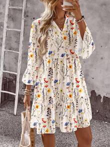 EMERY ROSE 女士休闲碎花迷你连衣裙，适合夏季 - 彩色 - 查看 4