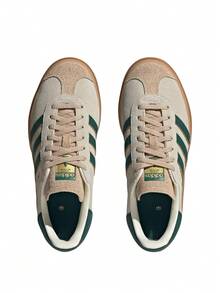 Adidas Gazelle Bold 女士休闲运动鞋 米白色/学院绿/魔力米色 ID7056 - 奶油白/學院綠/魔幻米色 - 查看 2