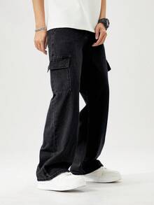 SHEIN Explorewe 青少年男孩户外休闲工装牛仔裤