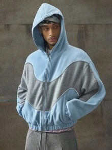 AXEPEAK Áo khoác nam tay dài dáng rộng, dệt kim mềm mại, thời trang mặc hàng ngày, thu đông - Nhiều màu - Xem 5