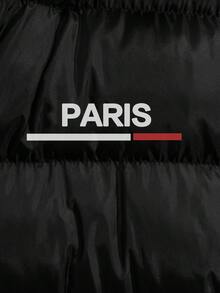 EURMUSE Men High Quality Fur Hooded Regular Winter Coat - Black - View 3