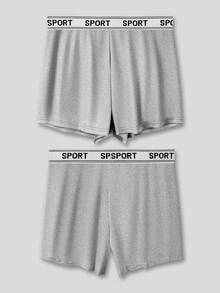 2pcs Men's Originals Comfortable Basic Casual Soft Waistband Lightweight Athletic Breathable Soft Pajama Pants, Loungewear - Multicolor - View 5