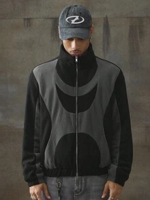 AXEPEAK Áo khoác ngoài tay dài dáng rộng thoải mái, chất liệu len mềm mại cho nam, mùa thu đông - Nhiều màu - Xem 4