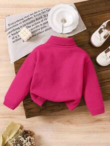 LMoss Kids LMoss Young Girl Guler Stand Croială Lejeră Casual Fundă 3D, Fire Decor Pulover, Costume pentru Fete Fete, Pulover pentru Mici, Haine de Iarnă pentru Fete, Pulover pentru Fete