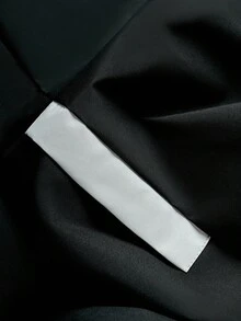 Manfinity EMRG 男士休闲拉链撞色立领户外风衣夹克，秋季，垃圾摇滚 - 黑色 - 查看 4