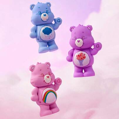 SHEIN X Care Bears 3 件立体熊形冰箱贴，冰箱贴装饰性好，适用于厨房和办公室白板