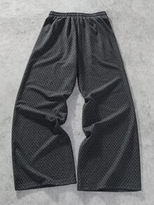 Manfinity EMRG Casual Outdoor Loose Drawstring Wide Leg Men Sweatpants