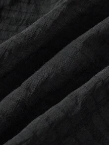 Maija Kids Maija Kids 年轻女孩百搭宽松阔腿荷叶边腰带时尚休闲裤，百搭纯色长裤，适合居家、返校、度假、夏季 - 黑色 - 查看 6