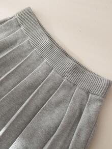 Souflis Souflis 刺绣优雅针织长袖上衣和裙子两件套，适合居家、外出和聚会