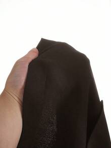 SHEIN EZwear 大码休闲通勤单排扣缺口翻领西装外套，秋季棕色西装外套女士女士西装外套女士 - 棕色 - 查看 6