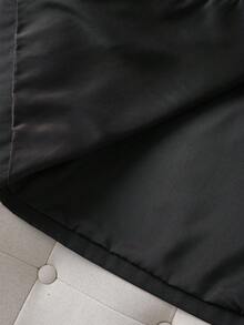 Franclia معطف ترنش أنيق متوسط الطول للنساء ذو تصميم معدني مثقب وأبازيم للخصر، مناسب للخريف والشتاء، باللون الأسود، مناسب للخروج والأناقة والأعمال المكتبية واليومية والمهنية والحضرية - الأسود - مشاهدة 8