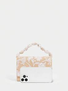 SHECARRY Túi xách tay nữ thời trang đa năng tiện dụng - Màu Khaki - Xem 3