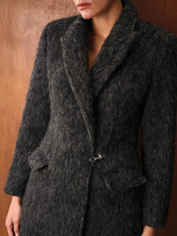WOOL POCKET OVERCOAT