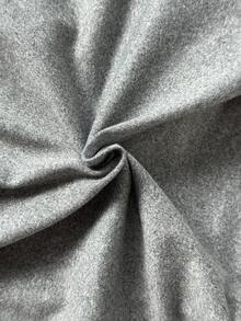 SHEIN MOOSTA 2pcs Women Grey Wrap-Style Contrast Color Sleeveless Dress, Casual Everyday Wear & Loungewear - Dark Grey - View 8