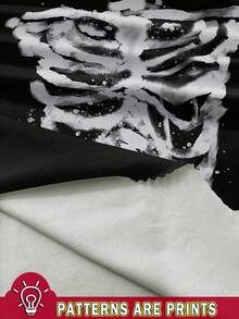 Attitoon Vintage Street Melting Skull Ink Print Graphic Women Sexy Slim Fit Camisole Tank Top, Summer Wear Back To School