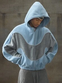 AXEPEAK Áo khoác nam tay dài dáng rộng, dệt kim mềm mại, thời trang mặc hàng ngày, thu đông - Nhiều màu - Xem 7