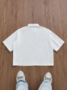 Manfinity Unisex SWAVY CLUB Men Coffee Time T-Shirt: Brand Promotion, Coffee Time, Fashionable & Versatile, Comfortable, Couple Things - White - View 3