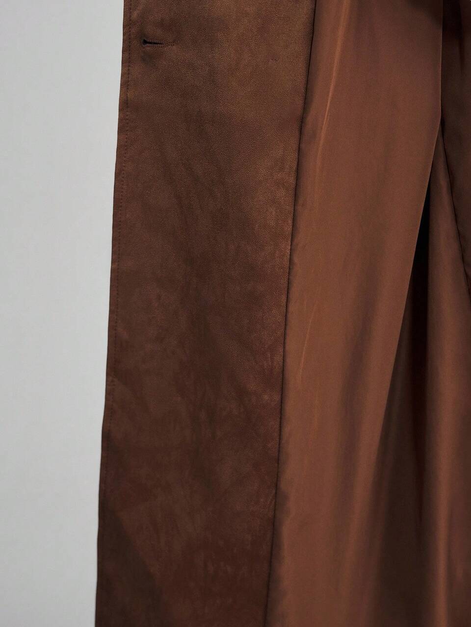 2025 New Arrival Autumn Fashion Solid Color Double-Breasted Trench Coat