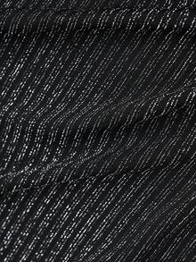 Miaspire Plus Size Women's Fashion Casual Sequin Zip-Up Jacket, Winter For Women, Christmas, New Year Look, Sequin, Elegant Party, Black Jacket - Apricot - View 7