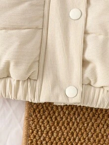 SHEIN Vintaside Kids 女婴秋冬外套休闲时尚保暖幼儿夹克