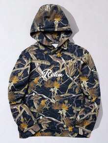 SHEIN Teen Boys Street Wear Full Print Fashion Hip-Hop Sportswear Casual Comfortable Versatile Printed Sweatshirt Fall Autumn And Winter - Multicolor - View 1