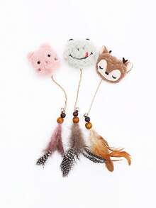 PETSIN 1 Piece Of Hemp Rope Cat Toy, Including Catnip Toys, Dolls, Pet You Hemp Rope Toothbrush, Self-Entertainment And Relief Of Boredom Cat Toys, Cat Supplies, Pet Supplies - Multicolor - View 7