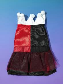 PETSIN Halloween Clown Girl Cosplay Costume, Sleeping Witch,Cute For Pets