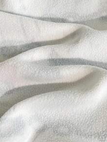 SHEIN Playful Pals 2件套幼儿男童圆领长袖针织汽车卡通图案毛绒面料睡衣套装 - 卡其色 - 查看 5