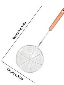 Cirelle 1 件专业餐具厨房木柄不锈钢工具烹饪必需品烘焙烹饪厨师礼物耐用餐具家庭餐厅升级 - 彩色 - 查看 13