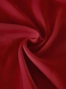 SHEIN LUNE 女士休闲纯色圆领吊带背心，夏季百搭 - 酒紅色 - 查看 3