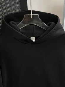 少女休闲时尚可爱甜美樱桃蝴蝶结图案卫衣，黑色，适合日常休闲、购物、运动、上学等场合，秋冬季穿着。 - 黑色 - 查看 3