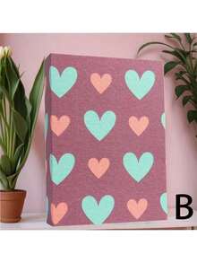 SHEIN A Love Series Large 6-Inch 100-Sheet 4D Photo Album (Each Can Hold 100 Sheets), 6-Inch Laminated, 50-Inner-Page Children's Album, Baby Commemorative Album, Photo Collection Book - Multicolor - View 7