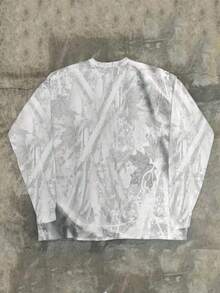 Manfinity Dauomo 男士简约印花圆领长袖T恤，秋季 - 彩色 - 查看 2