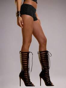 MUSERA Suede Hot Pants Micro Mini Shorts Only Summer Vacation Holiday Festival Sexy Club Rave Aftershow Cute Ibiza Boho Aftershow