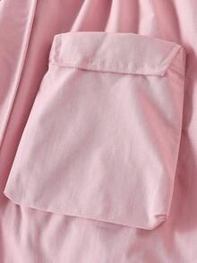 Sparklyn 女童人造毛皮衬里夹棉夹克，粉色，冬季 - 粉色 - 查看 7