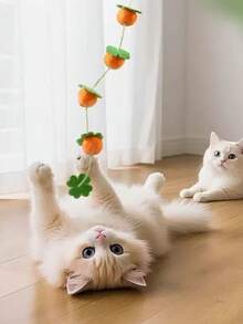 PETSIN 1 Piece Pet Long Stick Cat Teaser - Cat Toy, Self-Entertainment, Durable Bite, A Godsend For Cats To Relieve Boredom, Consume Energy Teaser, Pet Toy, Pet Supplies - Multicolor - View 2