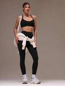 Musera Sport 女士健身运动套装秋冬 - 黑色 - 查看 3