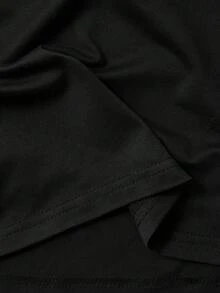 SHEIN Plus Size Women Geometric Pattern V-Neck Long Sleeve Casual T-Shirt, Autumn Fall Cloth For Women - Multicolor - View 4