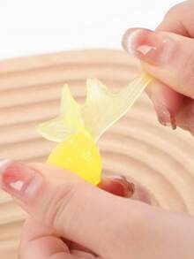 PETSIN 1 Set Of Colorful Simulated Soft Silicone Goldfish Teasing Cat Toys, Cats Catch Floating Little Goldfish, Can Float Semi-Transparent Cat Fishing Toys, Pet Toys Pet Supplies