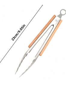 Cirelle 1 件专业餐具厨房木柄不锈钢工具烹饪必需品烘焙烹饪厨师礼物耐用餐具家庭餐厅升级 - 彩色 - 查看 12